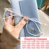 Классические прозрачные компьютерные очки для чтения мужские очки с защитой от синего света прозрачные антирадиационные женские пресбиопические очки