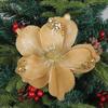 2 Pcs Three-layer Gold Powder Simulated Flowers Flower DIY Fake Flower Ornaments Home Decor
