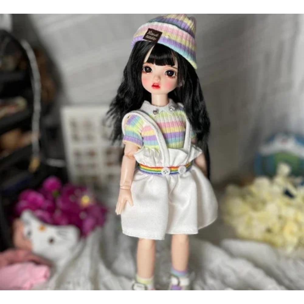 30 см Кукла для макияжа Bjd 22 шарнира Одевающаяся кукла Кукла-девочка Подарок на день рождения Шарнирная кукла Bjd 1/6 Кукла Bjd Полный набор
