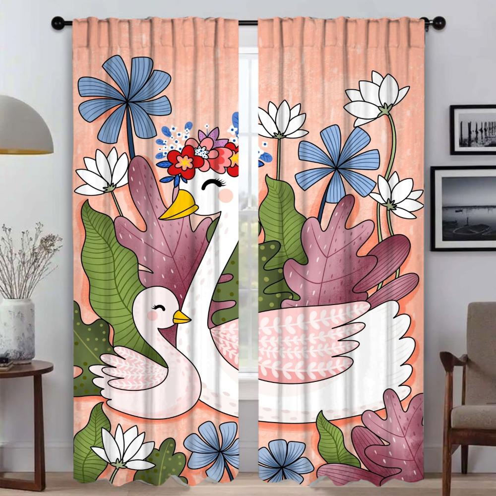 Красивые шторы с рисунком, шторы-перегородки для детской комнаты, тюль для спальни, шторы блэкаут, украшение на Хэллоуин, шторы для домашнего интерьера