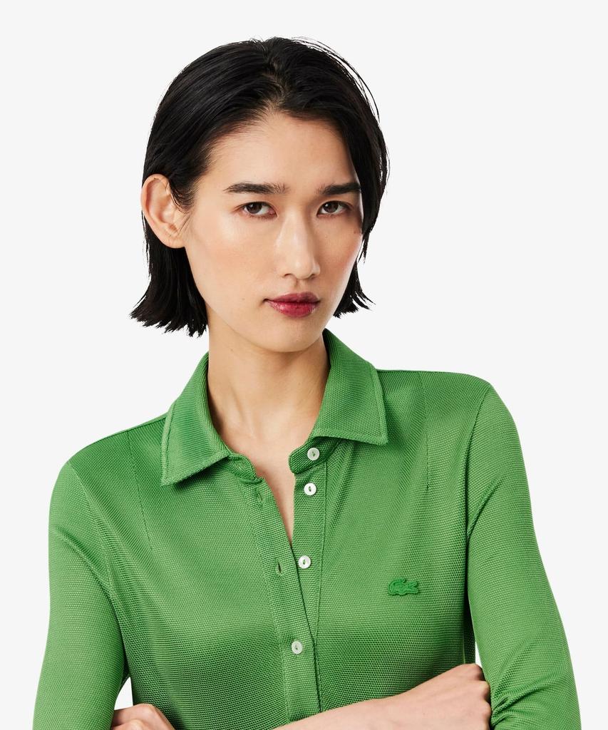 LACOSTE Женское блестящее платье-поло с длинным рукавом Ef9901-56G Npa