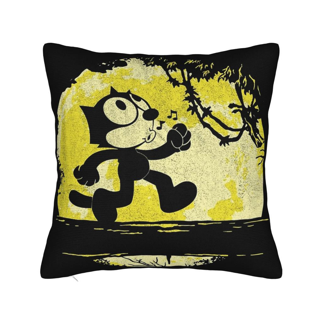Felix The Cat Laughing Pillowcases Merchandise Soft Cushion Cover Decoration Pillow Case Cover Home Multi Size
