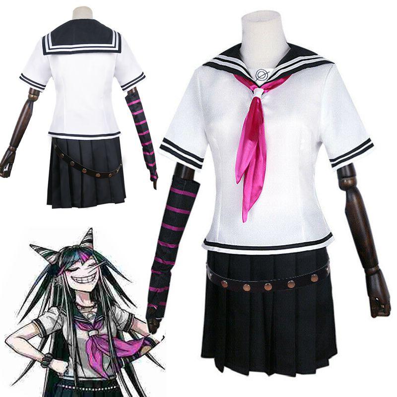 Привлекательный костюм-униформа Ибуки Миоды из Danganronpa для Хэллоуина и вечеринок