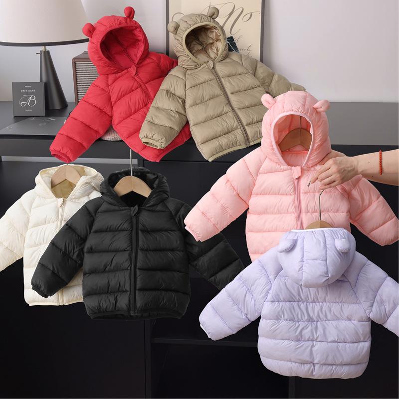 Kids Lightweight Puffer Coat Hooded Quilted Jacket for Boys & Girls Thin Warm Outerwear Kids Jacket Girls Coat