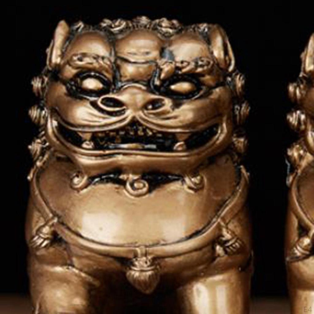 Статуя льва, китайский фэн-шуй, декор, модель животного, коллекция, скульптура на удачу и богатство