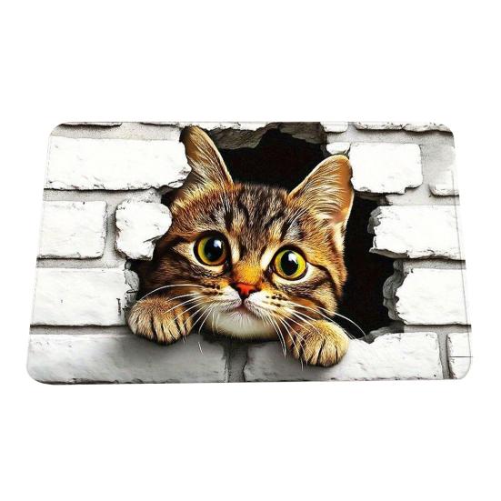 3D Ковер с оптической иллюзией Реалистичная яма Нескользящий коврик для пола Ковер-прихожая Бездонная яма Коврик для гостиной Спальни Игровой комнаты Декор