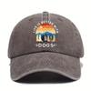 A baseball cap of urban style suitable for both Unisex and Women, with the words "Life is better with dogs" printed on it.