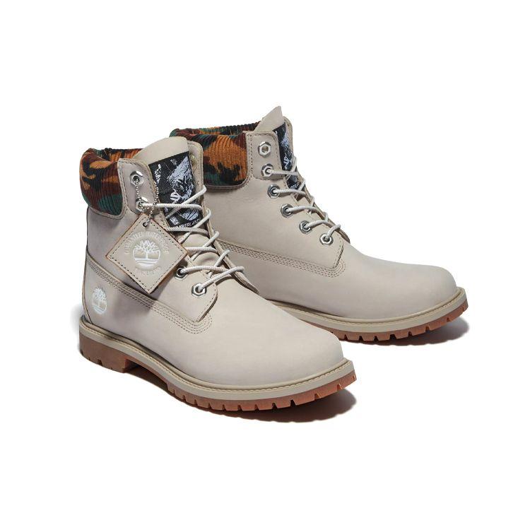 Timberland Удобные короткие ботинки Martin серии Heritage, женские ботинки светло-серого цвета A2M83K51