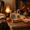 Vintage Retro Patchwork Cat Decor Unique Halloween Wooden Decor  Desktop Home Party