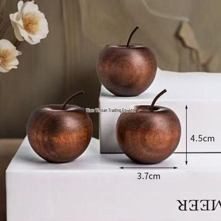 Apple Advanced Fireless Aromatherapy Diffuser: Long-lasting Wood Ornament for Home, Bedroom, and Car.