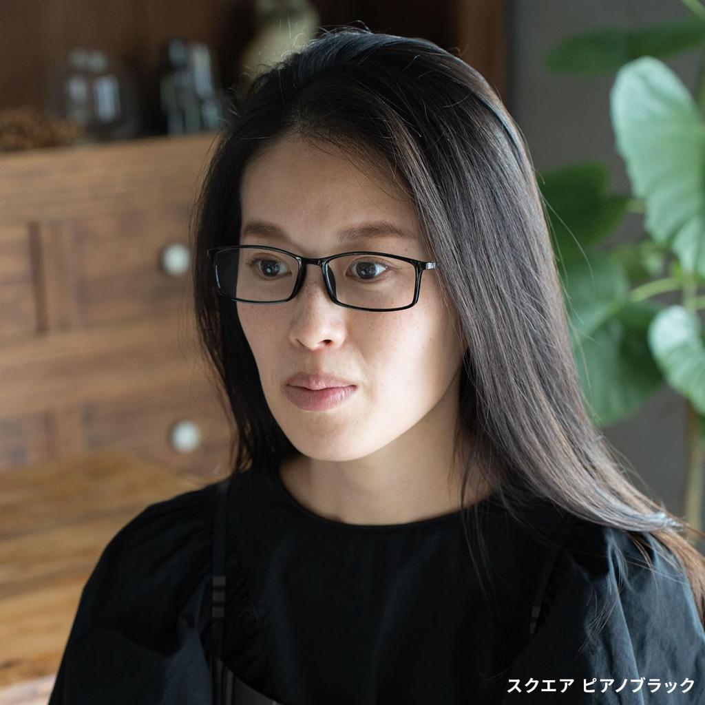 Очки Air Reading Blue Light Piano [EYEWEAR AIR], Стильные, Мужские и Женские, Блокирующие синий свет, Квадратные, Черные, +2.50