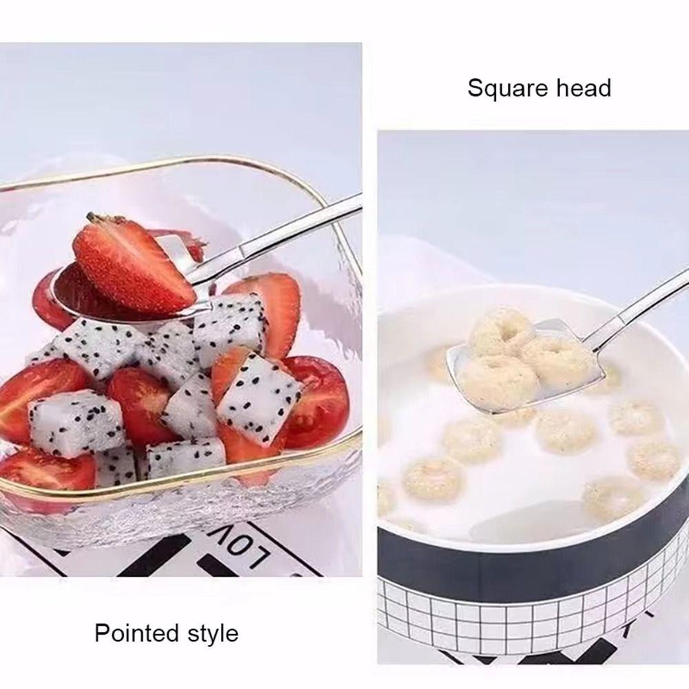 10Pcs Mini Shovel Spoon Stainless Steel Coffee Scoops Ice Cream Spoon Restaurant Use