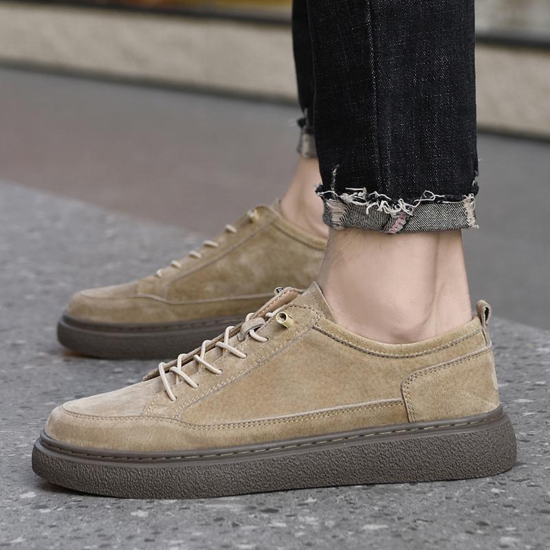 Мужская обувь из натуральной кожи в британском стиле, трендовая удобная повседневная обувь, мокасины, мужская обувь на плоской подошве