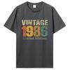 Funny Vintage 1986 T Shirts Summer Style Graphic Cotton Tshirt Streetwear Birthday Gifts Tshirt Unisex Clothing Oversized Tops