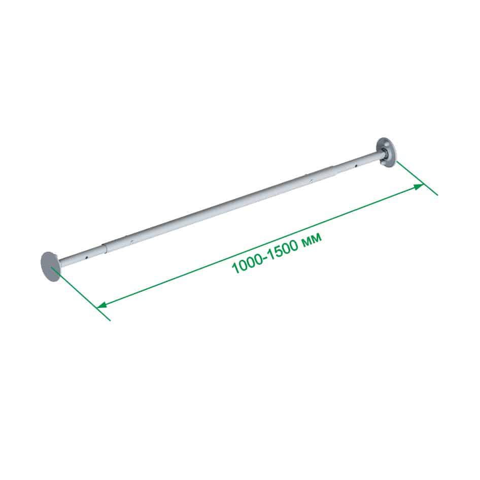 pull-up bar 100 - 150 cm - blue