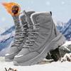 Martin Boots Men's Snow Winter Northeast New Thickened Velvet Warm Cotton Shoes High Top Waterproof and Non-slip