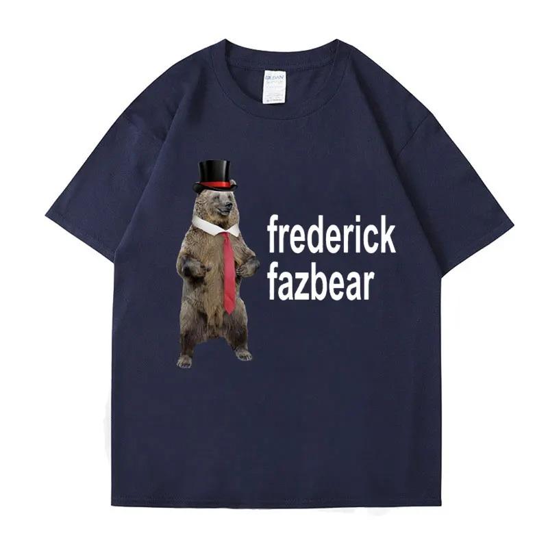 Фредди Фазбер Медведь Фредди Fnaf Футболка Мужская Смешная Одежда с Мемами Футболка Чистый Хлопок Оверсайз Футболка с Коротким Рукавом