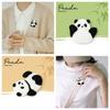 Exquisite Embroidery Panda Pin Cartoon Cloth Badge Creative Panda Brooch Bag Decoration