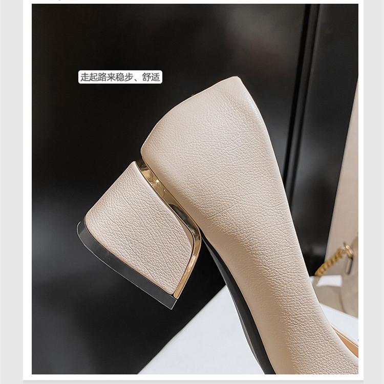 Большие размеры 43 женские туфли-лодочки на среднем толстом каблуке с квадратным носком, модные туфли-лодочки с пряжкой для офиса и леди, кожаные туфли, свадебные туфли