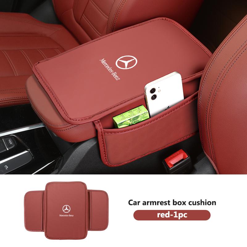 WLG4 Car Center Console Armrest Dust-proof Storage Protector Mat For Mercedes Benz W211 W124 W176 W177 C180 C200 C260 C300 GLC CLE