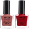 FACESCANADA Ultime Pro Splash Glossy Finish Nail Enamel - Marooned 401 (8Ml) & Ultime Pro Splash Nail Enamel - Plum 207 (8Ml)