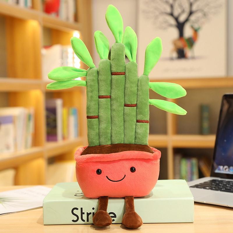 Creative Hobby Bamboo & Cactus Plush Plant Doll Ornament - Multiple Styles