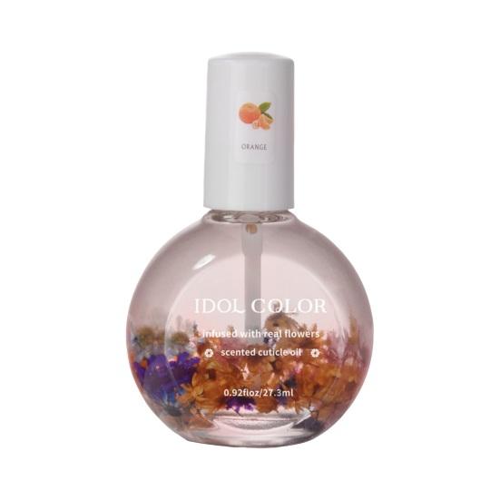 Nail Oil with Dried Flower Extracts Nourishing Moisturizing Treatment for Stronger Nails Floral Fragrance Gel Polish Nail Care Oil for Manicure