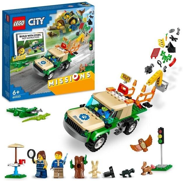 Конструктор LEGO Сити 60353 Спасательные миссии диких животных
