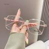 Women'S Large Frame Anti-Blue Light Myopia Glasses New Style Near Sighted Short-Sighted Diopter 0 To -4.0 Eyeglasses