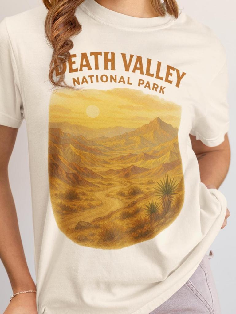 Death Valley National Park Shirt and kids tshirt Vintage Desert Graphic Tee, California Travel Souvenir, Hiking Nature Gift, Adventure Outfit