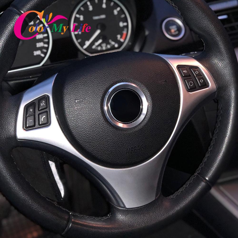 Накладка на панель рулевого колеса автомобиля, наклейка для BMW 3 серии E90 E92 E93 2005-2012 1 Series E82 E87 2004-2011 X1 E84