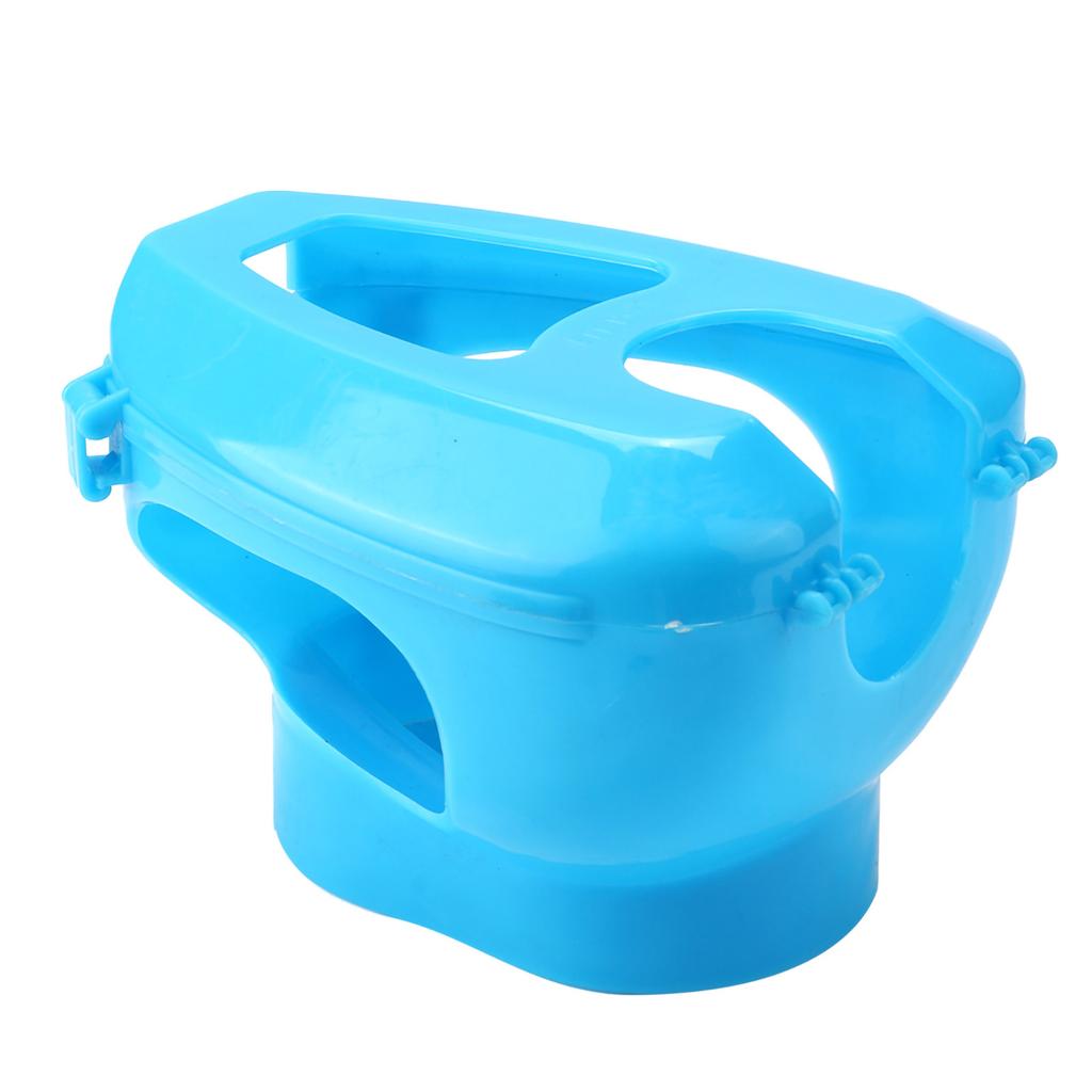 Plastic Pigeon Holder for Injection Feeding Fixed Mount Bird Supply(blue)