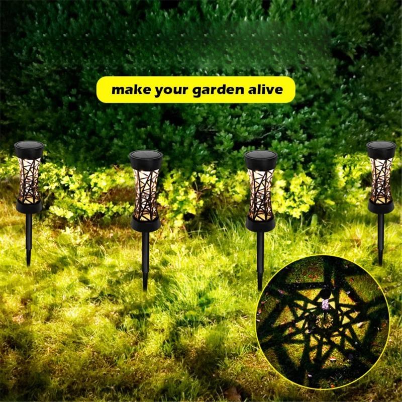 1/2/4 PCS Solar Pathway Lights Outdoor LED Lamp with Warm/Colored Light Solar Garden Lights Landscape Lawn Lamp for Yard Patio