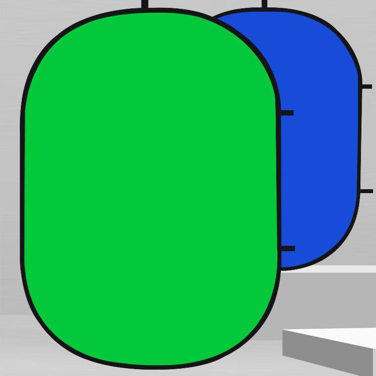 100x150см Сине-зеленый Хромакей Хлопковый Фотофон - Светоотражающий Фон для Съемки