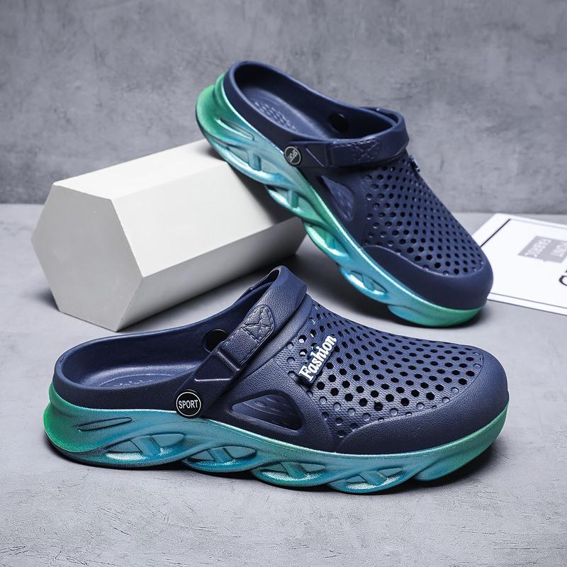 Мужские женские летние сандалии для пляжных видов спорта, парная обувь без шнуровки, тапочки, сабо, водные сандалии