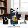Чехол для телефона с изображением пива и алкоголя для iPhone17,16,15,14,13,12,Pro,Max, Магнитный для беспроводной зарядки Magsafe