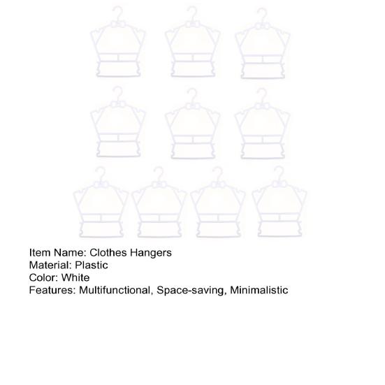 10 шт. вешалки для рубашек, многофункциональные бытовые принадлежности, сухие и влажные вешалки для детского шкафа, полезные организации, белые