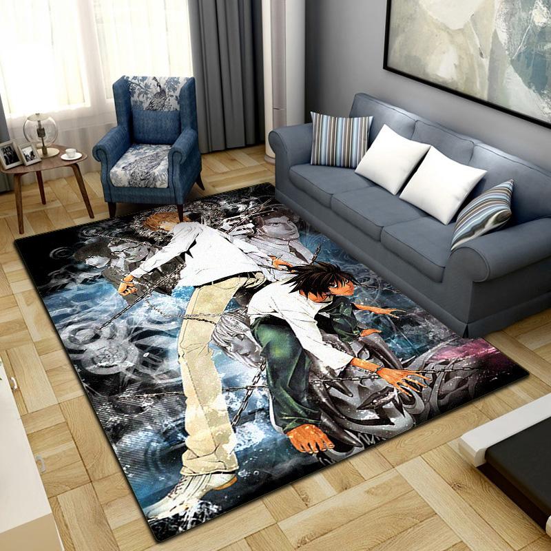 Death Note Poster Non-Slip Rug Carpet Larget Floor Mat Bedroom Home Decor LXRa26