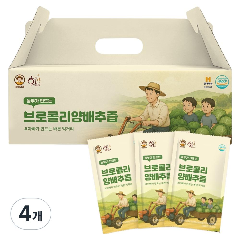 Hwanggeum's Broccoli and Cabbage Juice 3L 4 pcs