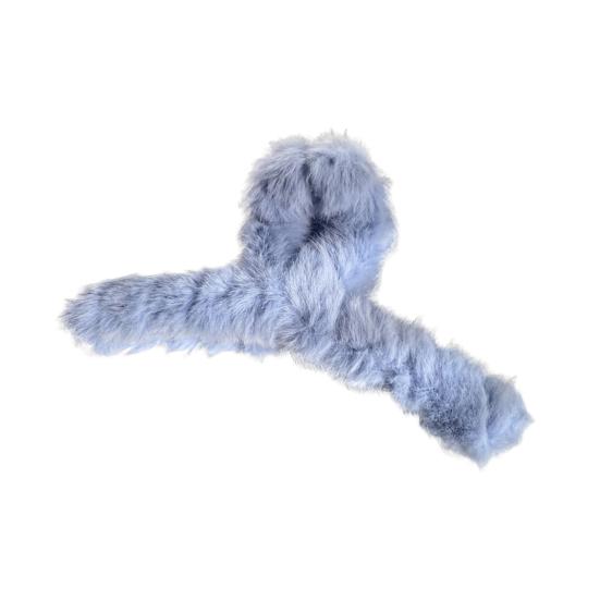 Заколка для волос с плюшевой оберткой, большая заколка для волос с затылком, универсальный аксессуар для волос на каждый день