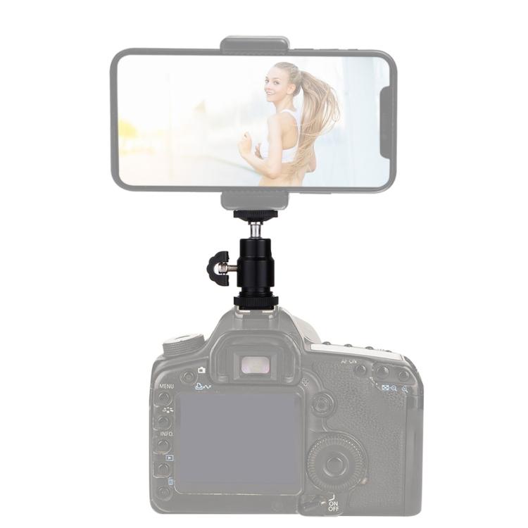 Головка штатива PULUZ для холодной обуви, головка штатива с винтом 1/4 дюйма и замком