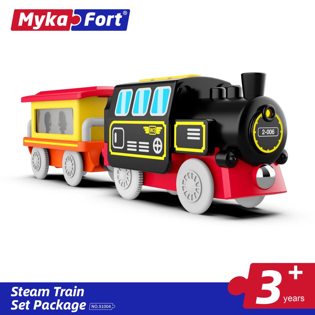 Электрическая железнодорожная машина детские развивающие деревянные трековые игрушки