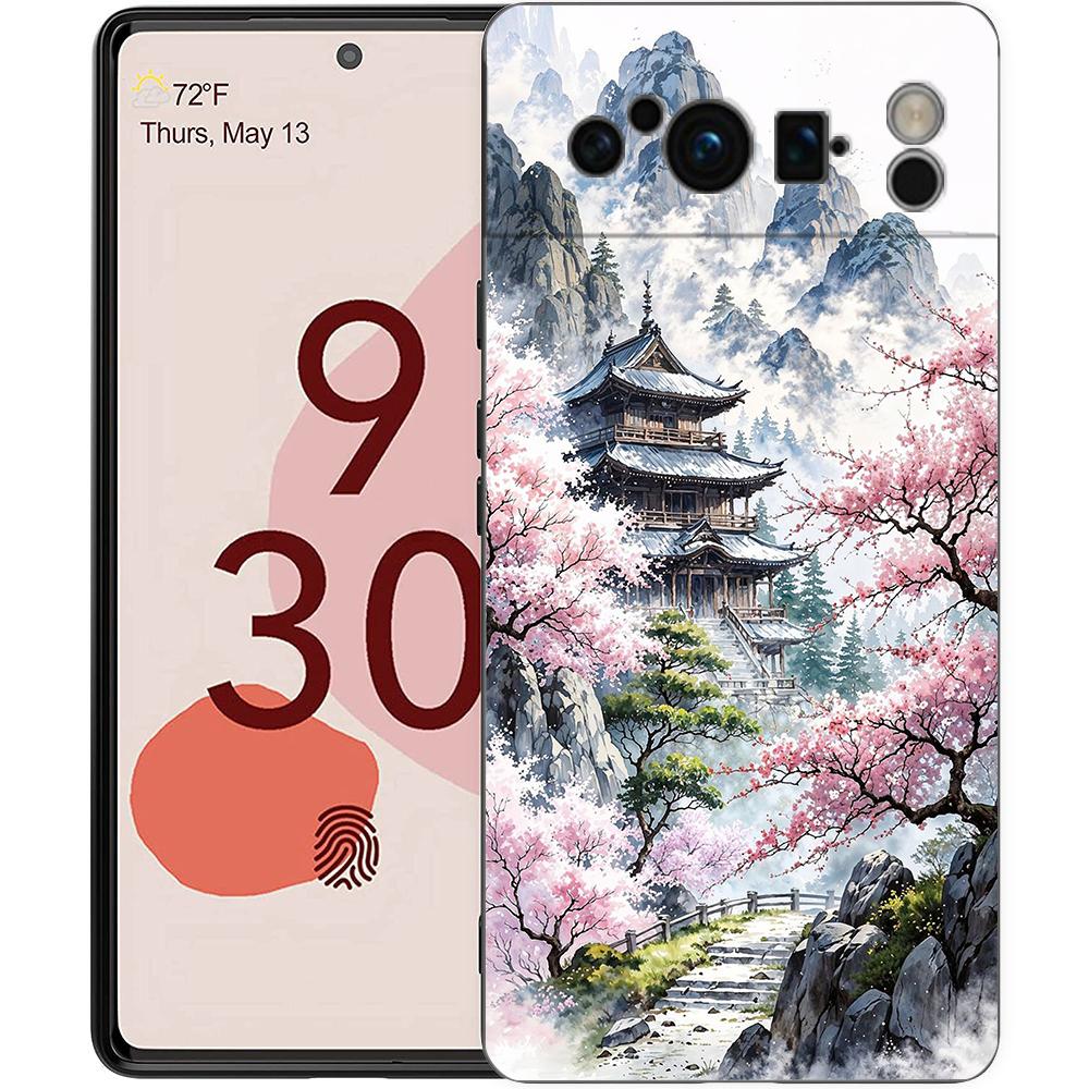 Япония Токио Осака Канагава Наклейка Чехол для телефона Для Google Pixel 9 8 9A 8A 7 7A 6 Pro XL 6A 5G Черный Мягкая задняя крышка Роскошный ТПУ Чехол