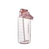 Large Capacity Transparent Water Bottle with Straw and Scale - Portable Sports Cup