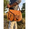 Leather Crossbody Saddle Bag: Vintage Handmade Shoulder Bag