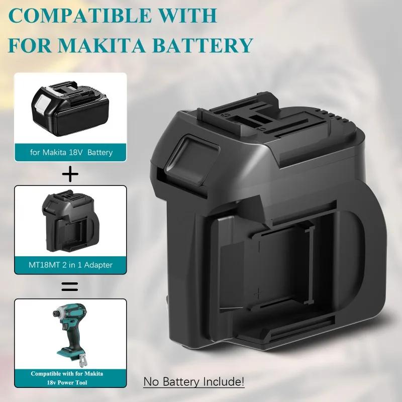 For Makita 18V Li-ion Battery MT18MT 2 in 1 Battery Adapter Converter Compatible with For Makita 18V Battery Cordless Power Tool
