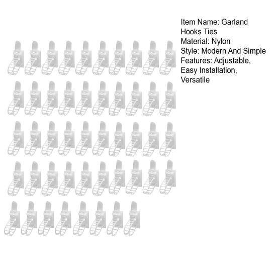 24/48 шт. рождественская гирлянда, вешалка, регулируемые крючки для гирлянд, держатель для рождественских чулок, многоразовые клейкие ремни для декора камина и окна