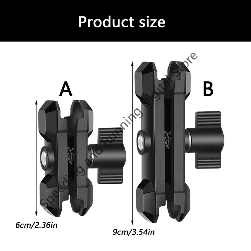 Aluminum alloy Double Socket Arm for RAM Mounts 6cm 9cm Camera Extension Arm 17mm 20mm Ball Head Mount Adapter Pole