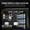 CORSAIR AF SLIM AF120 RGB 120ммx15мм Серия RGB вентиляторов, СЛИМ, [Черный] [1 шт.] CO-9050162-WW