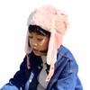 Flight Pilot Aviator Winter Sports Cap Size [TRAX SHOP] Kids' Cap, Cap, (JP, 54.0 Cm, Pink)
